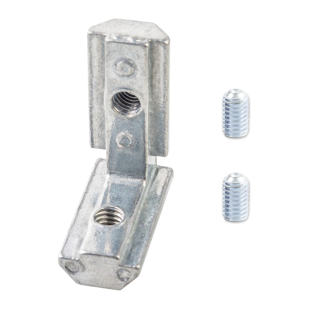 L Shaped External Thread Interior Corner Joint Bracket With M6 Scre