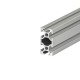 Aluminium Systemprofil 20x40 Nut 6 mm lang 200-2000 mm Alu Systemprofile
