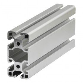 Aluminium Systemprofil 40x80 Nut 8 mm lang 200-2000 mm
