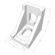 L-Shaped Corner Joint Bracket with Accessories (for 2020 Aluminium T-Slot Profiles) Aluminium Strut Profiles