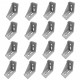 Set of 16 Unilateral Right Angle Corner Joint Brackets (for Profile 3030 Aluminium T-Slot Profiles) Aluminium Strut Profiles