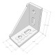 Set of 16 Unilateral Right Angle Corner Joint Brackets (for 4040 Aluminium Construction Profiles) Aluminium Strut Profiles