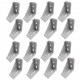 Set of 16 Unilateral Right Angle Corner Joint Brackets (for 4040 Aluminium Construction Profiles) Aluminium Strut Profiles