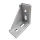 Unilateral Corner Joint Right Angle Bracket Grey (Profile 4040) x 1 Aluminium Strut Profiles