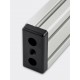 Aluminium End Connector with Screws (for 4080 Aluminium T-Slot Profiles) - Set of 4 Aluminium Strut Profiles