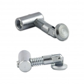 produkt - Set of 2 Adjustable Spring Connectors for Aluminium T-Slot Profiles Aluminium Strut Profiles